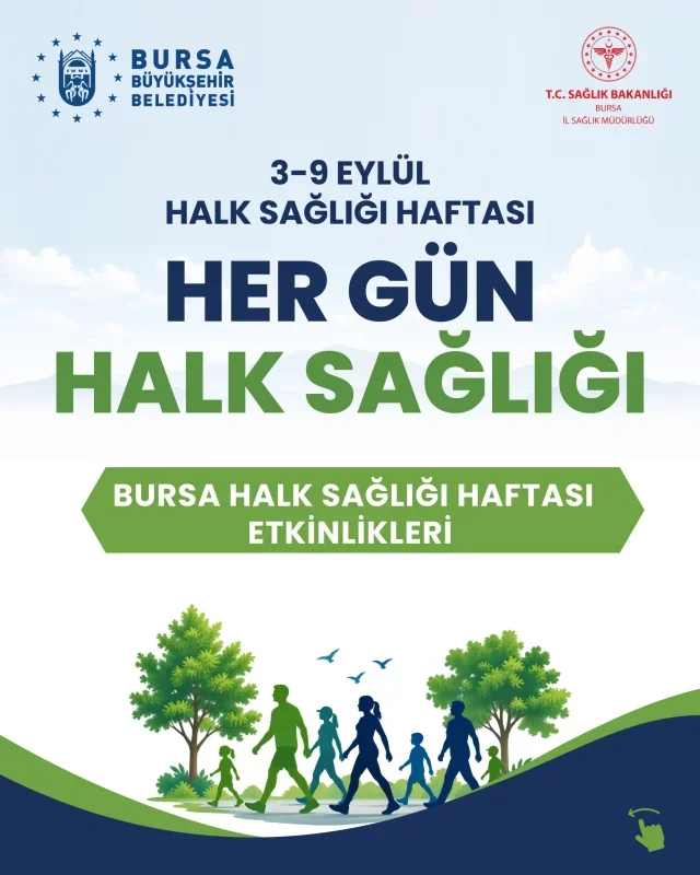 Bursa'da Halk Sağlığı Haftası için 7 günlük farkındalık programı