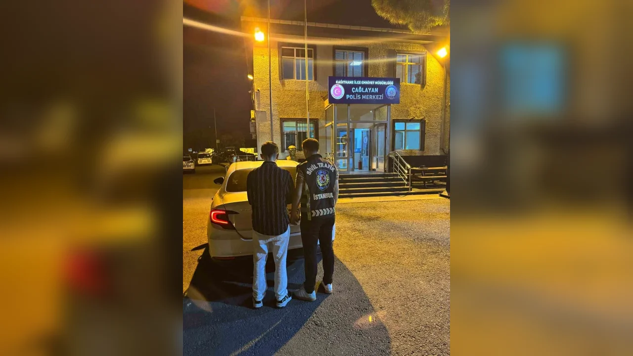 Kağıthane'de makas atan sürücüye 96 bin lira ceza