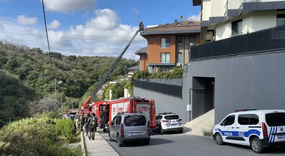 Sarıyer'de kurutma makinesi yangını: 8 kişi tahliye edildi