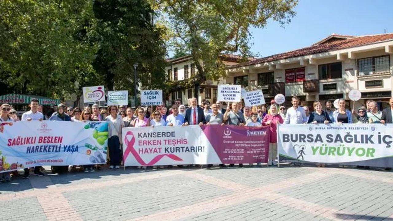 Bursa'da Halk Sağlığı Haftası yürüyüşle başladı