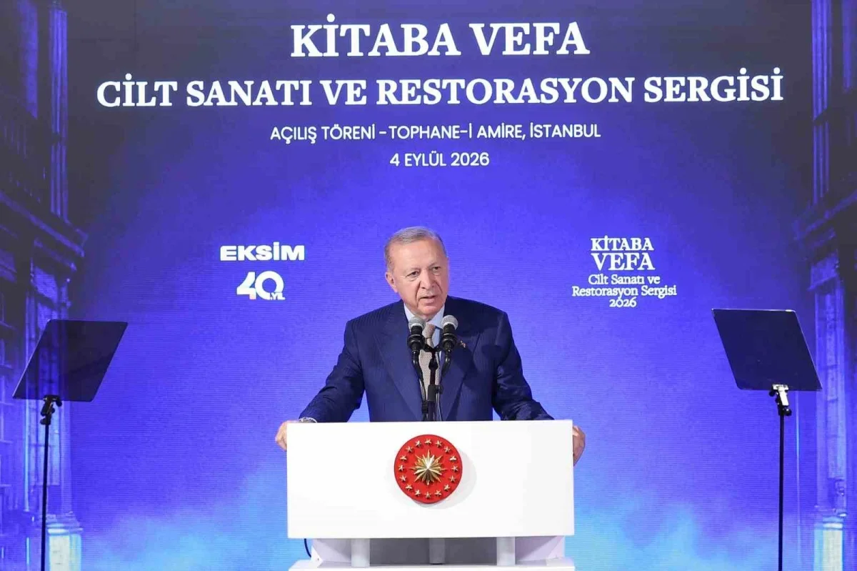 Kitaba Vefa Sergisi Erdoğan'ın katılımıyla İstanbul'da açıldı