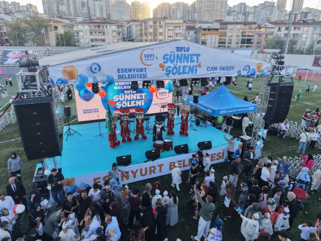 Esenyurt Belediyesi 1071 çocuk için sünnet şöleni düzenledi