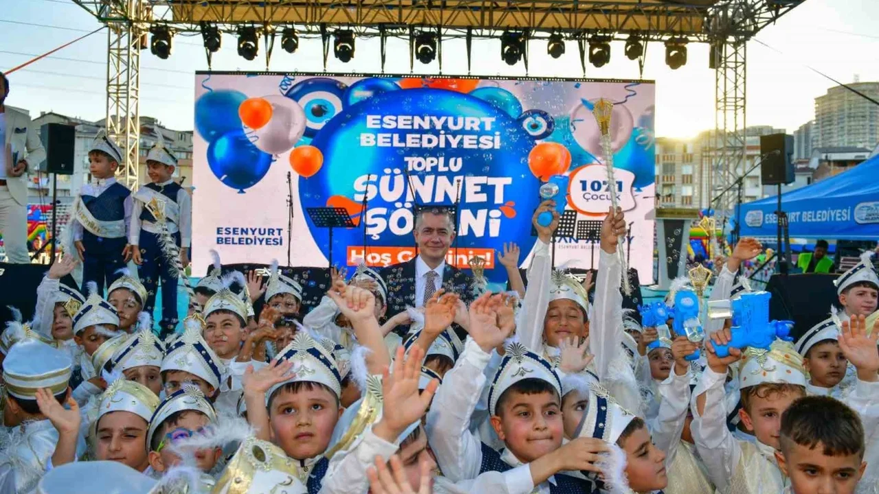 Esenyurt Belediyesi 1071 çocuk için sünnet şöleni düzenledi