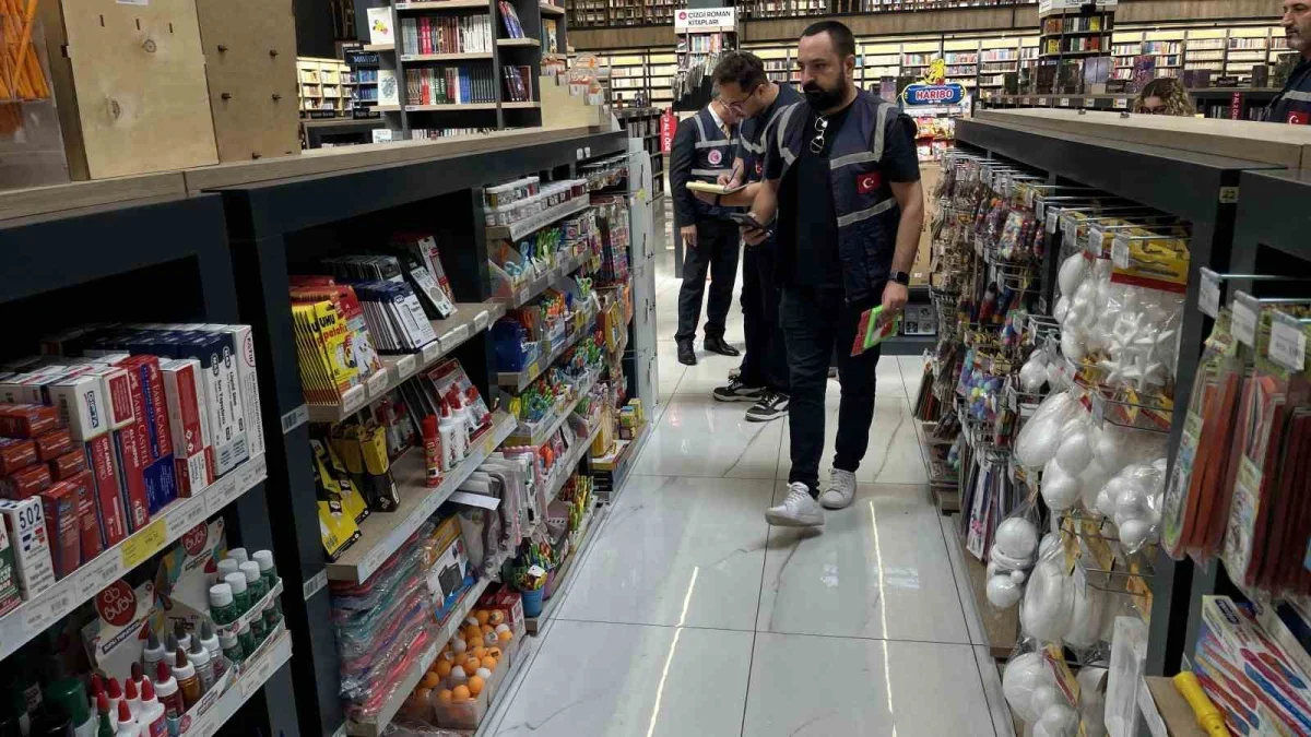 Bursa'da kırtasiye denetimi: 1,4 milyon ürün kontrol edildi
