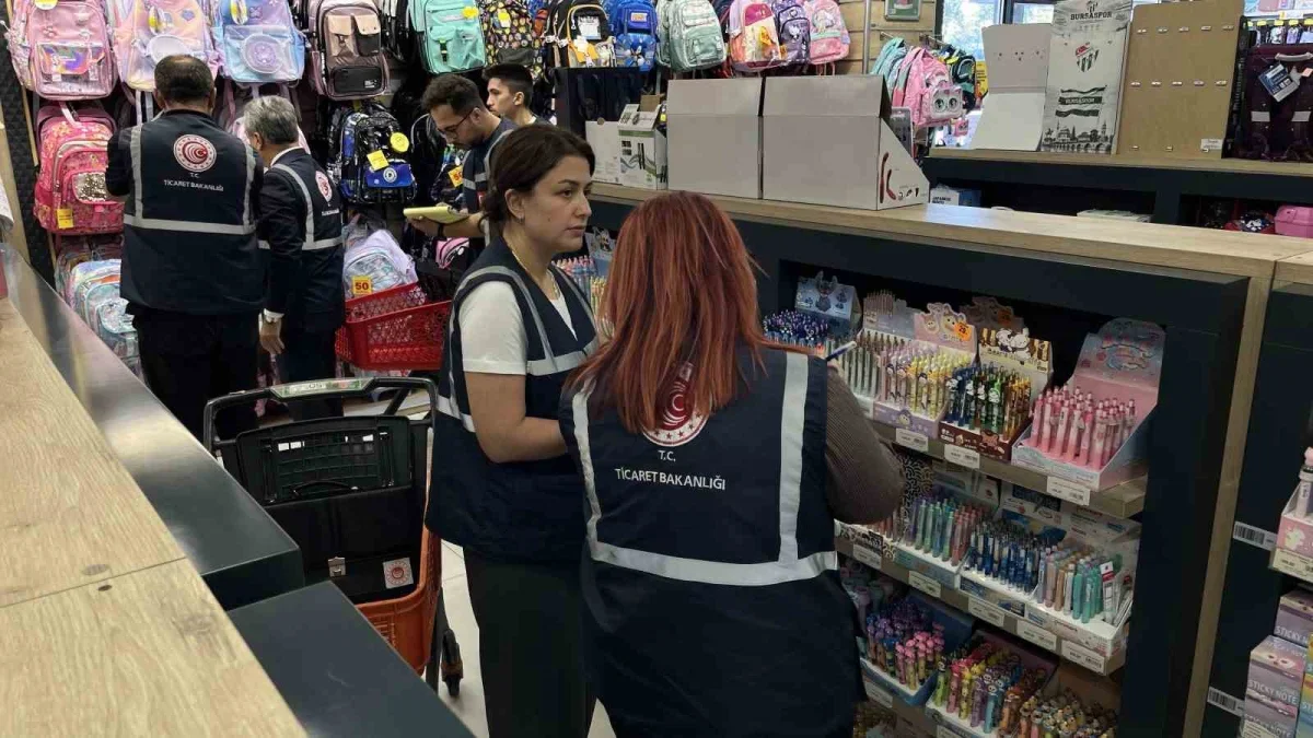 Bursa'da kırtasiye denetimi: 1,4 milyon ürün kontrol edildi
