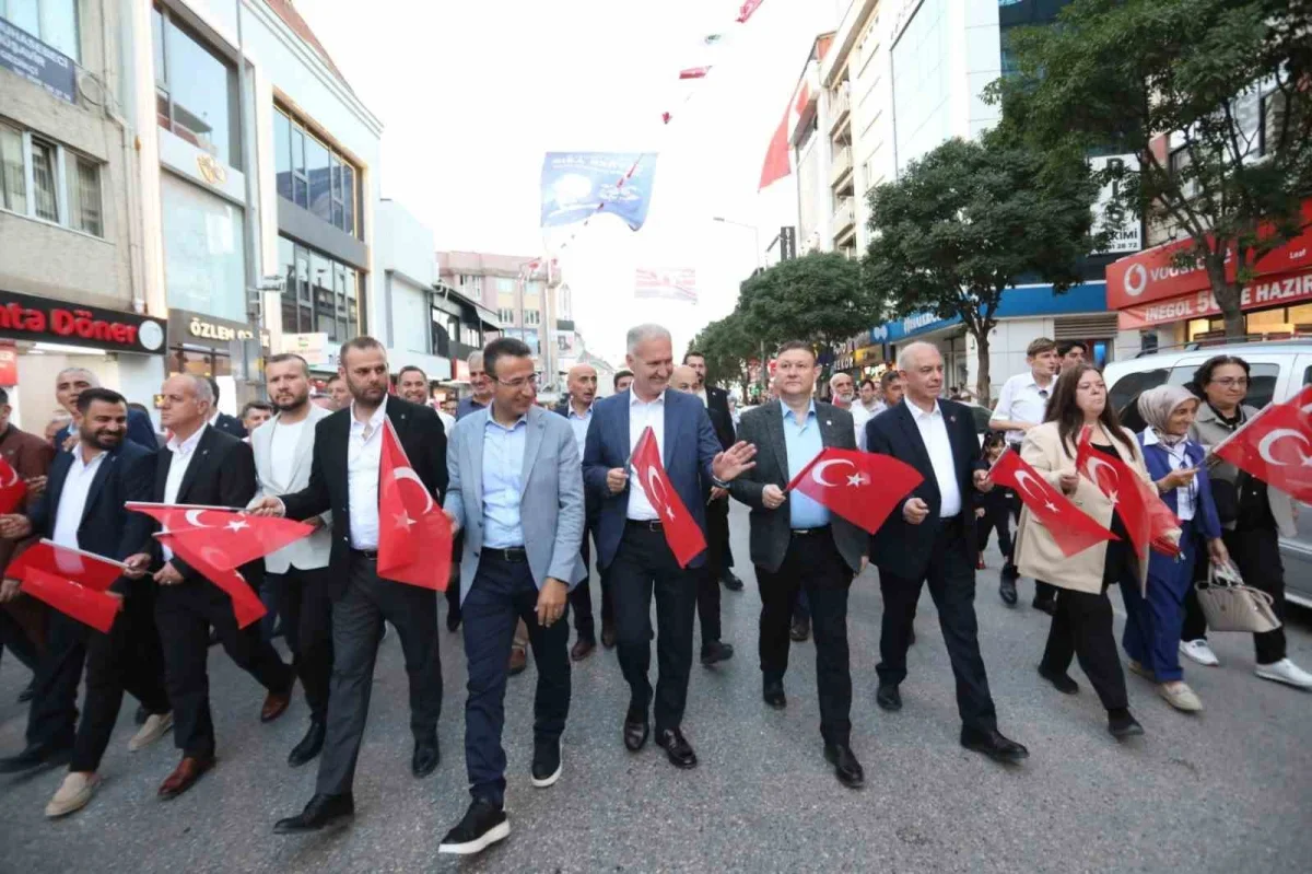 İnegöl'de 6 Eylül kutlamaları kortej ve bando ile sona erdi