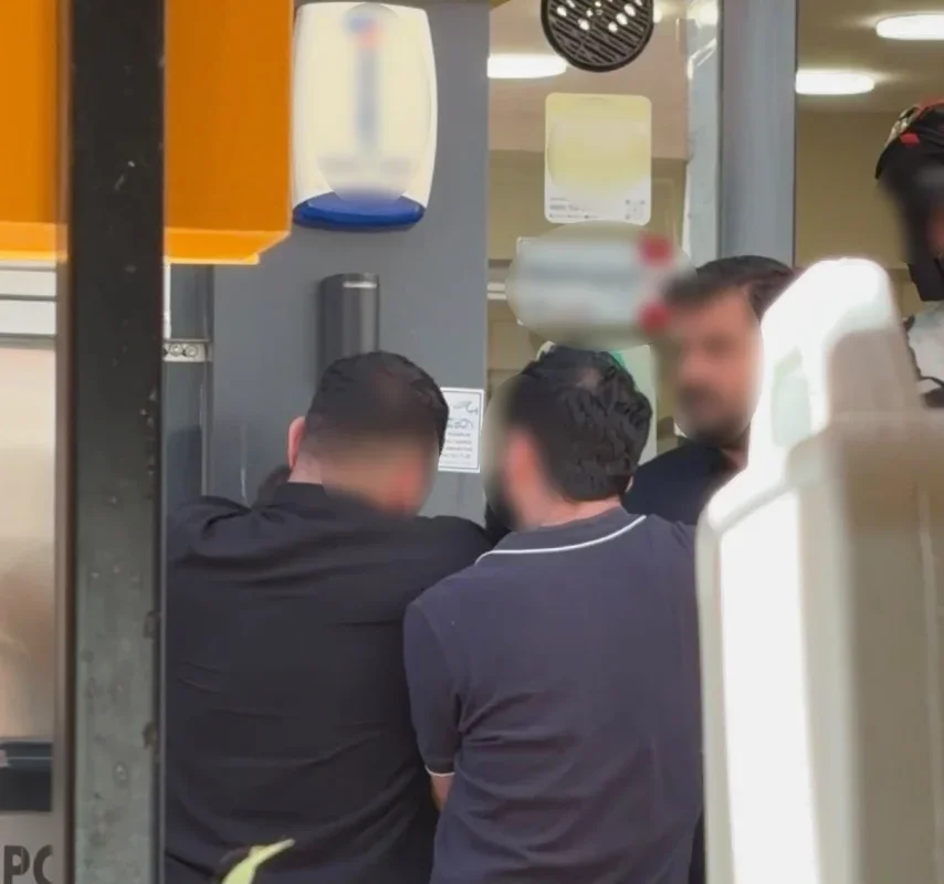 Kırklareli'nde oğlunun babasını darbettiği anlar kamerada