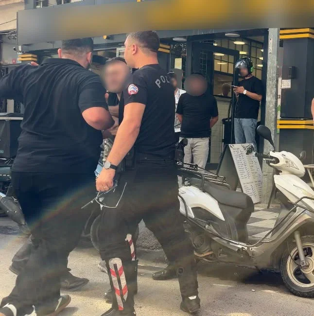 Kırklareli'nde oğlunun babasını darbettiği anlar kamerada