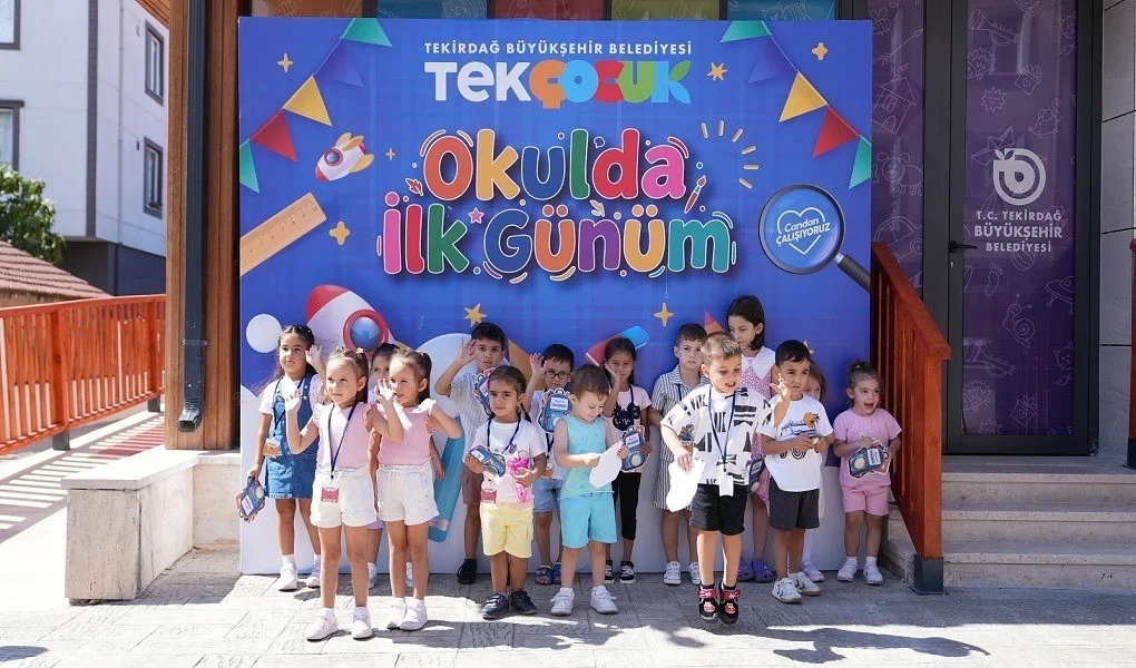 Muratlı'da TEK Çocuk Yuvamız Gündüz Bakımevi'nde ilk ders heyecanı