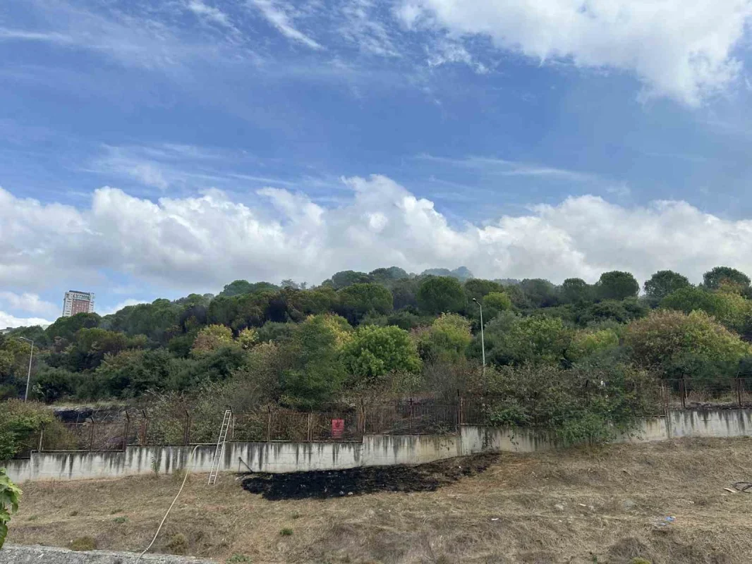 Maltepe'de ormanlık alanda yangın: Alevler kışlaya sıçradı