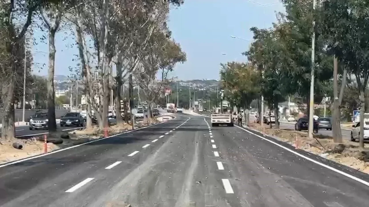Bursa'da Geçit-Bademli yol çalışması okullar açılmadan bitti