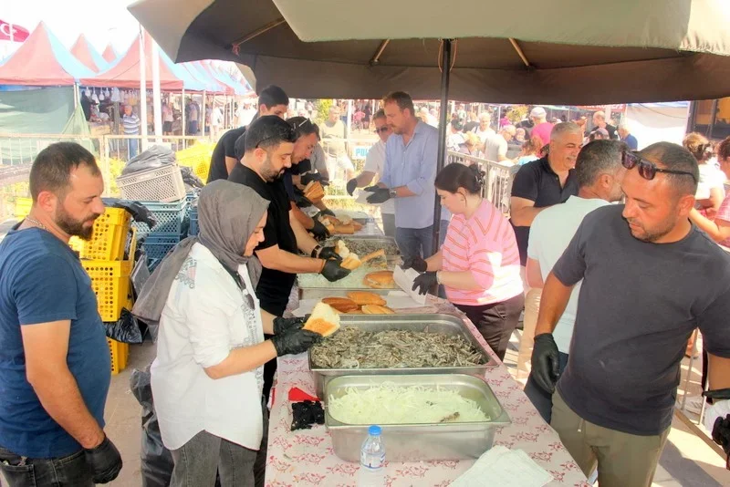 Çınarcık'ta Hamsi Festivali'nde 4 ton hamsi ikram edildi
