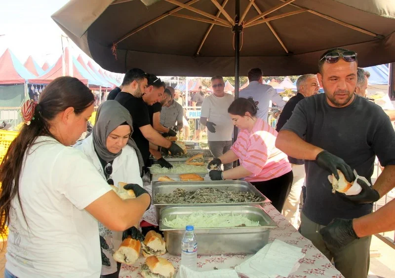 Çınarcık'ta Hamsi Festivali'nde 4 ton hamsi ikram edildi