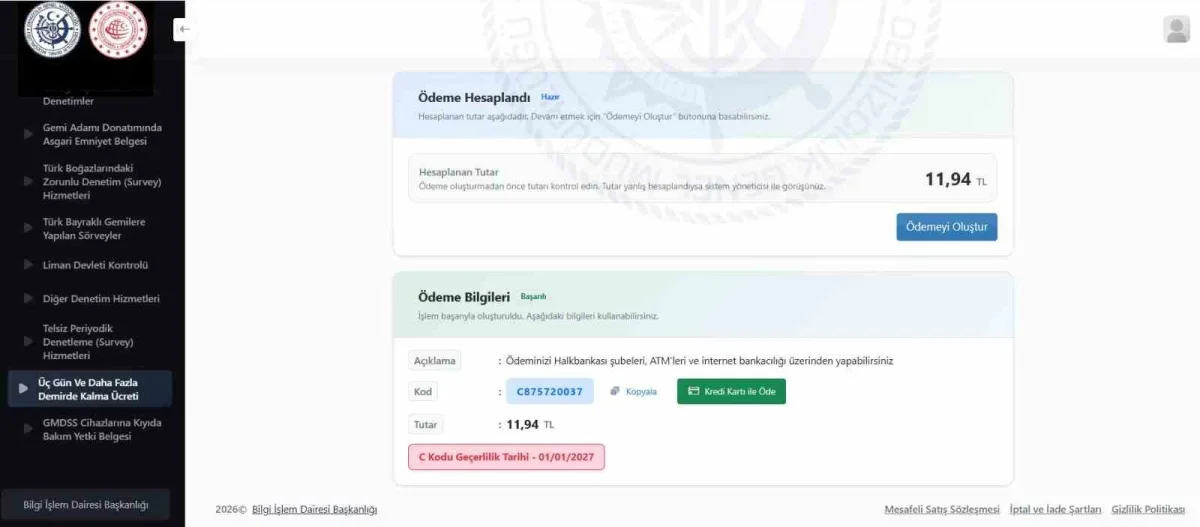 Uraloğlu: Denizcilik ödemelerinin yüzde 80'i artık online