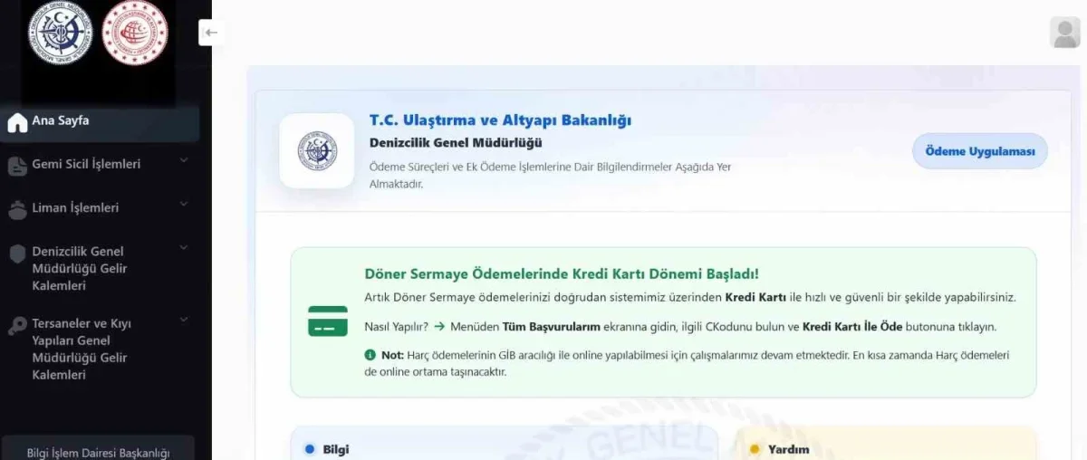 Uraloğlu: Denizcilik ödemelerinin yüzde 80'i artık online