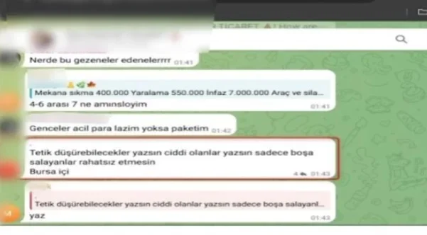Bursa'da suç örgütü paylaşımlarına operasyon: 14 şüpheli yakalandı