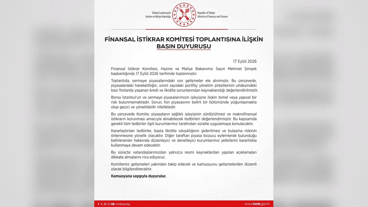 Borsa İstanbul için FİK açıklaması: Yapısal risk yok