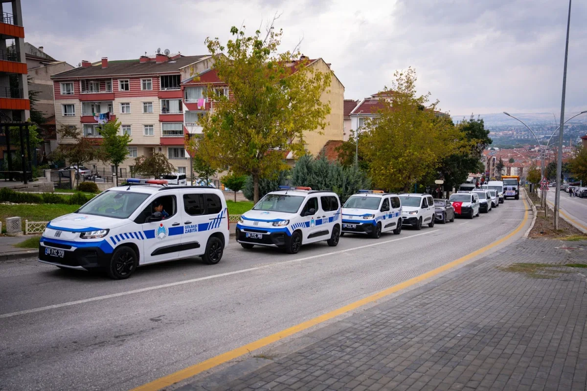 Gölbaşı Belediyesi 234 milyon liraya 56 yeni araç aldı
