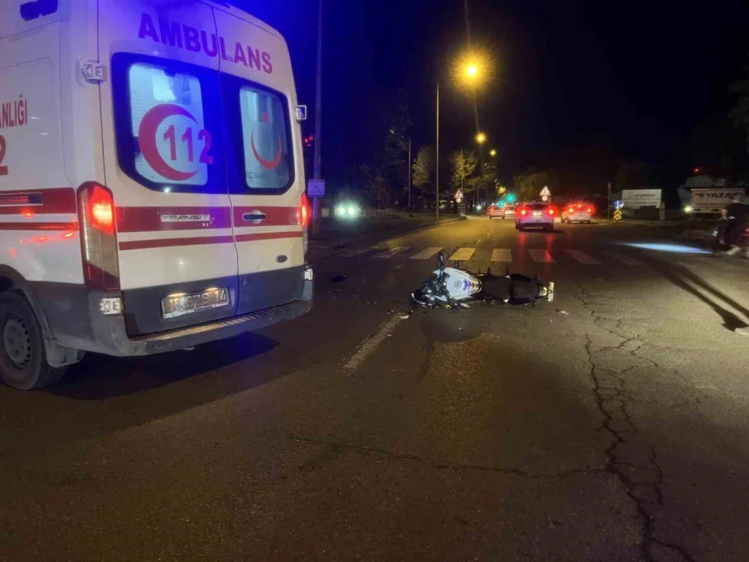 Mudanya'da motosiklet kazası: 18 yaşındaki aday sürücü ağır yaralı