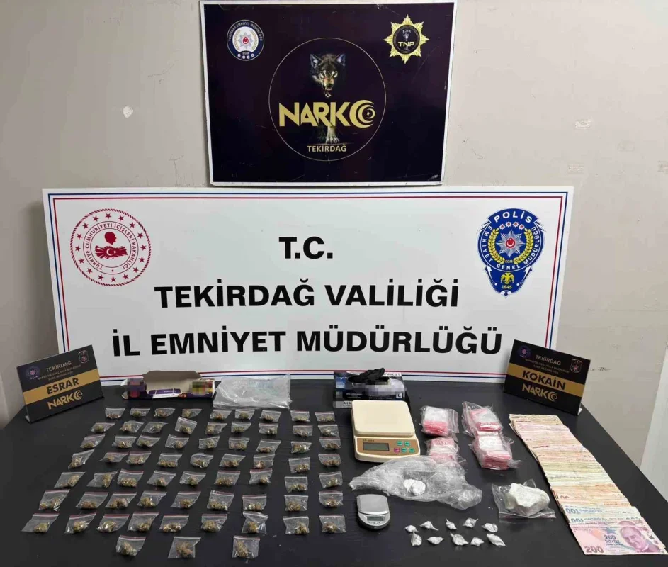 Tekirdağ uyuşturucu operasyonu: 220 şüpheliye adli işlem