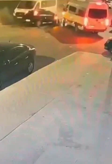 Çerkezköy'de alkollü sürücünün karıştığı kaza güvenlik kamerasında