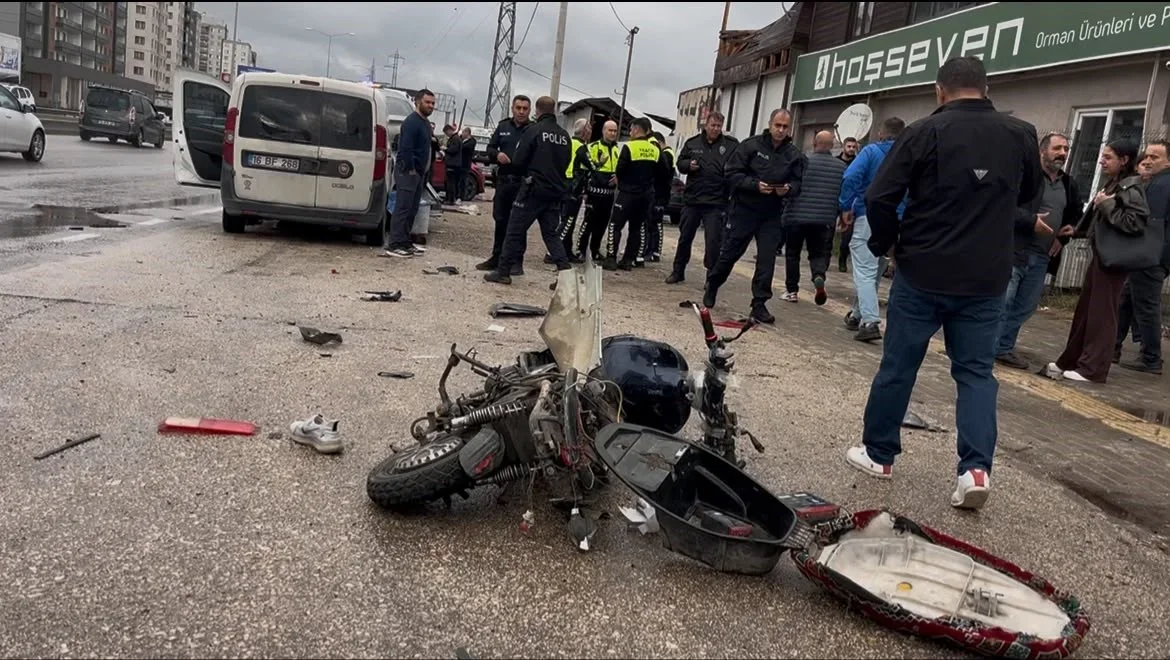 Bursa Yıldırım'da elektrikli bisiklet kazası kamerada: 1 ölü