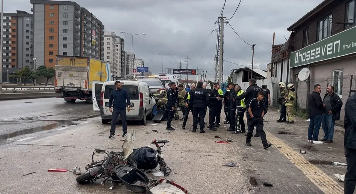 Bursa Yıldırım'da elektrikli bisiklet kazası kamerada: 1 ölü