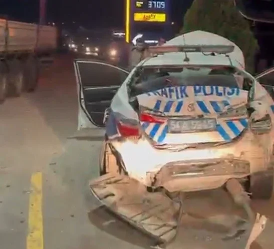 Sakarya'da çekici kazası: Polis otosu dahil 3 araca çarptı, 1 ölü