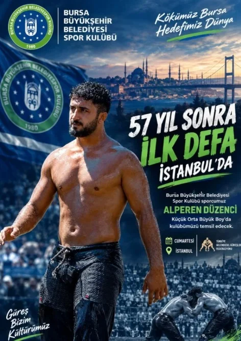 Bursalı güreşçi Alperen Düzenci Cumhurbaşkanlığı Kupası'nda