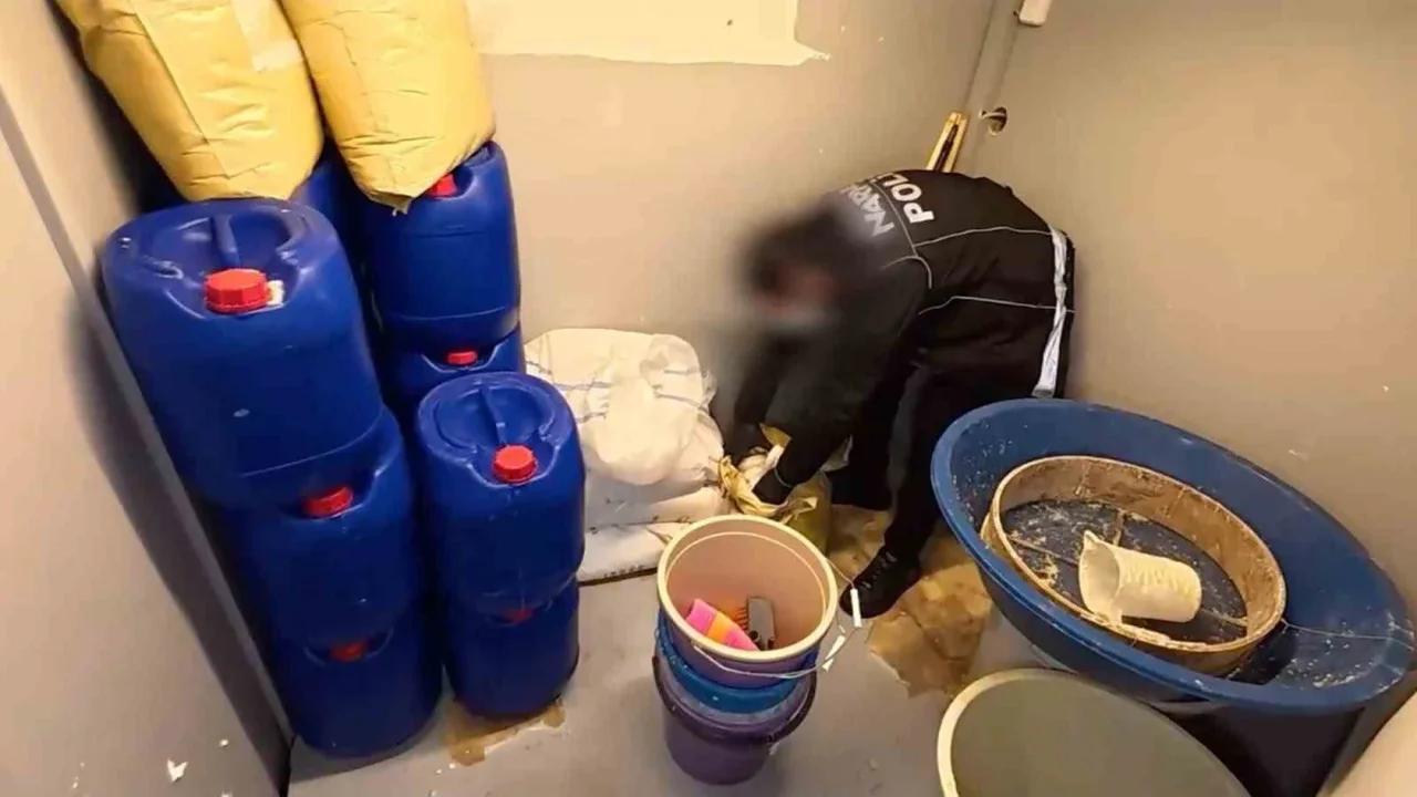 İstanbul'da uyuşturucu imalatçılarına 8 saatlik takip operasyonu