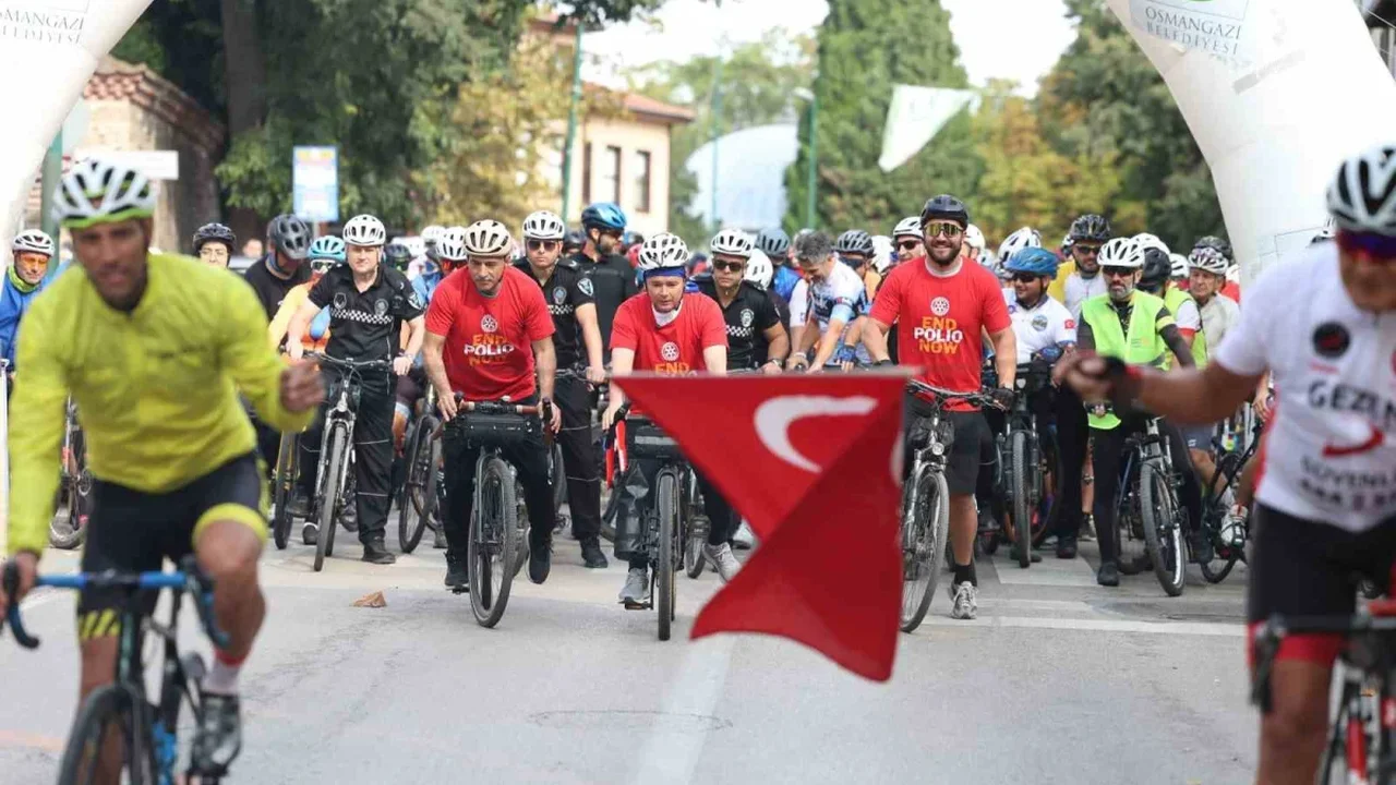 Tophane-Nilüfer-Mudanya Bisiklet Turu Bursa'da yapıldı