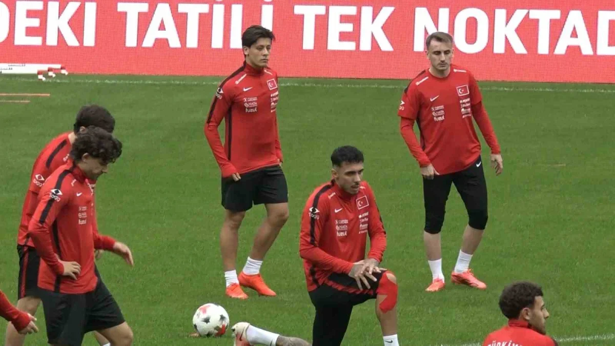 Türkiye-İtalya maçı öncesi A Milli Takım son hazırlığını yaptı