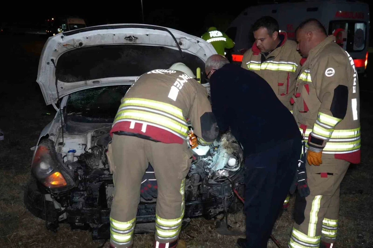 Edirne-Havsa yolunda takla atan otomobil: 1'i ağır 3 yaralı