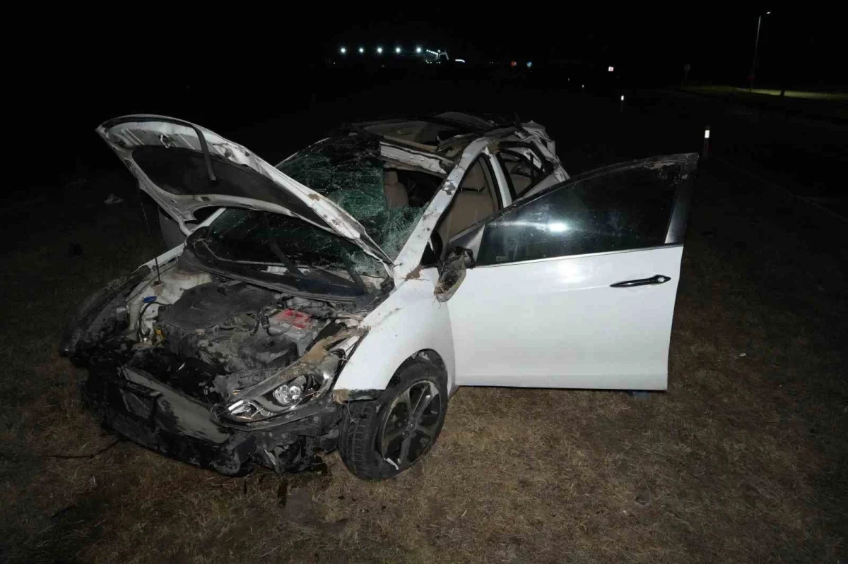 Edirne-Havsa yolunda takla atan otomobil: 1'i ağır 3 yaralı