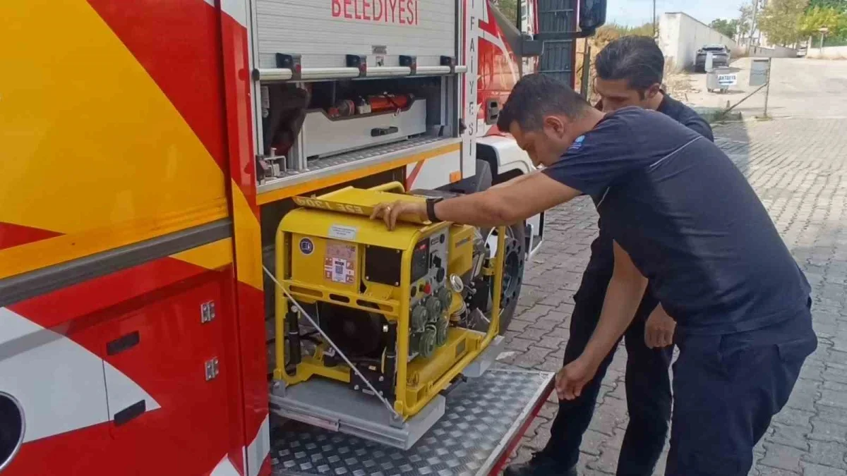 Manavgat İtfaiyesine 42 Metre Merdivenli İki Yeni Araç