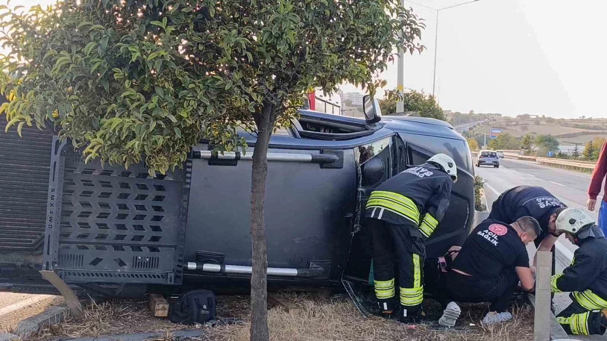 Tekirdağ'da otomobil kaçırma iddiası: 3 yaralı, sürücü yakalandı