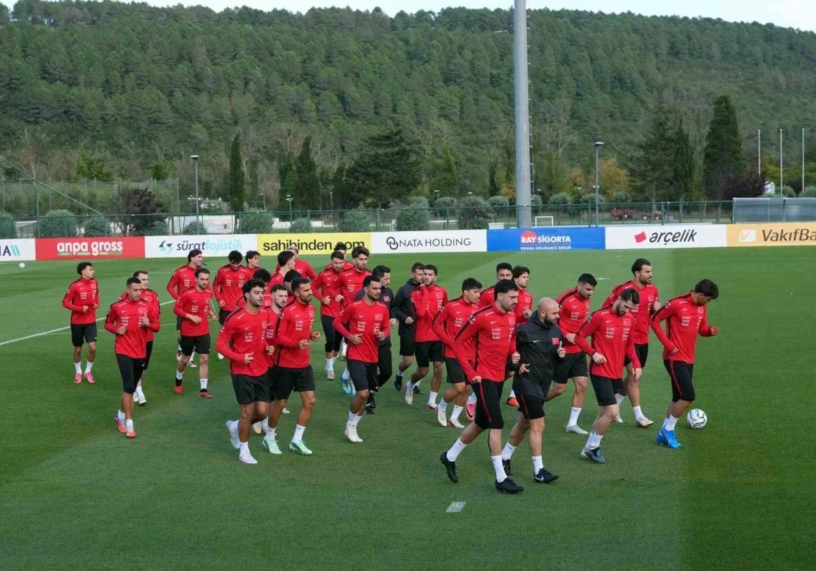 A Milli Takım Belçika maçı hazırlıklarını sürdürdü