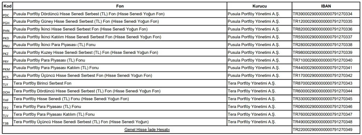 SPK İsteğe Bağlı İade Hesaplarını fonlar için açtı