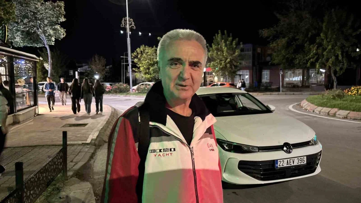 Edirne'de ehliyeti biten sürücüden doğum günü tepkisi