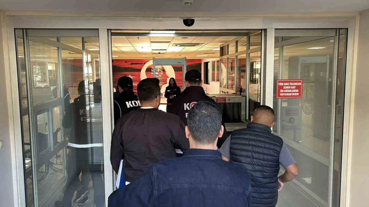 Edirne'de tefecilik operasyonu: 4 şüpheli adliyeye sevk edildi