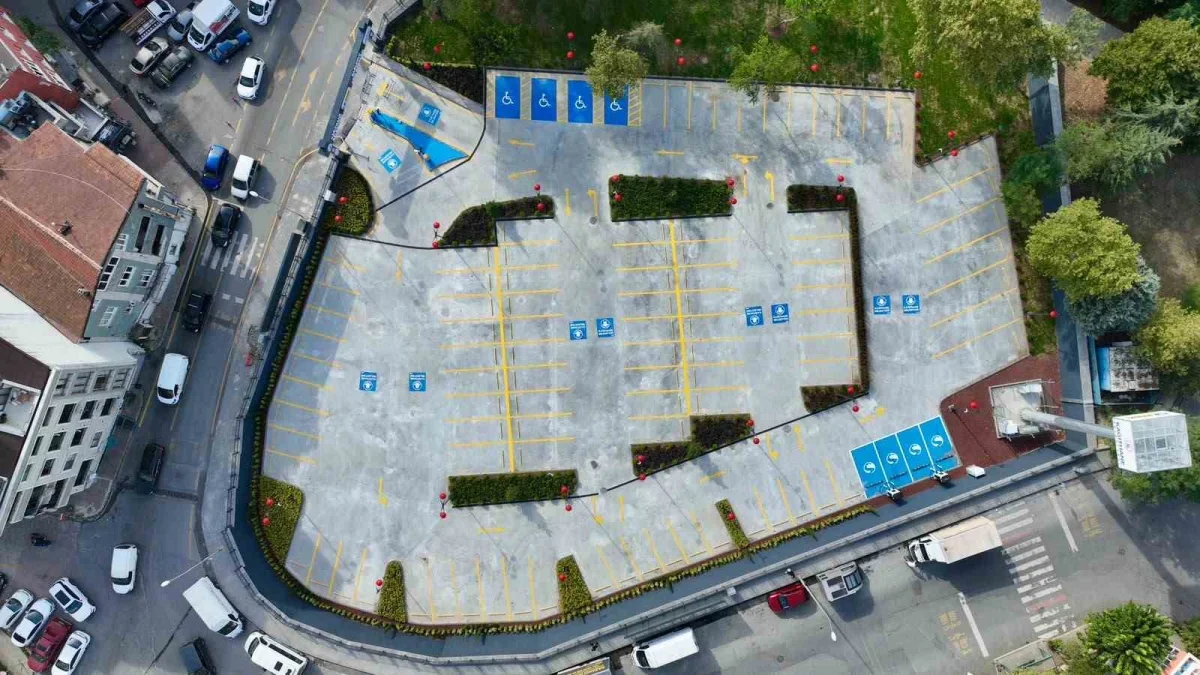 Çağlayan Açık Otoparkı Kağıthane'de 100 araçla hizmete açıldı