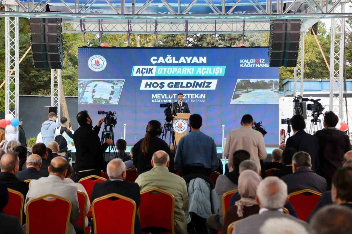 Çağlayan Açık Otoparkı Kağıthane'de 100 araçla hizmete açıldı