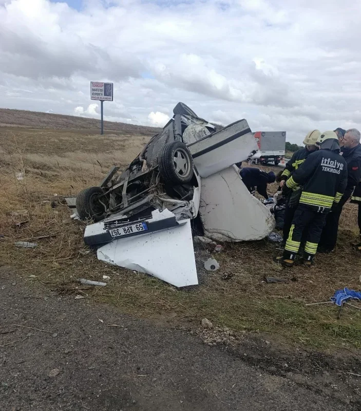 Muratlı-Tekirdağ yolunda kaza: Alperen Güllü öldü, 3 yaralı