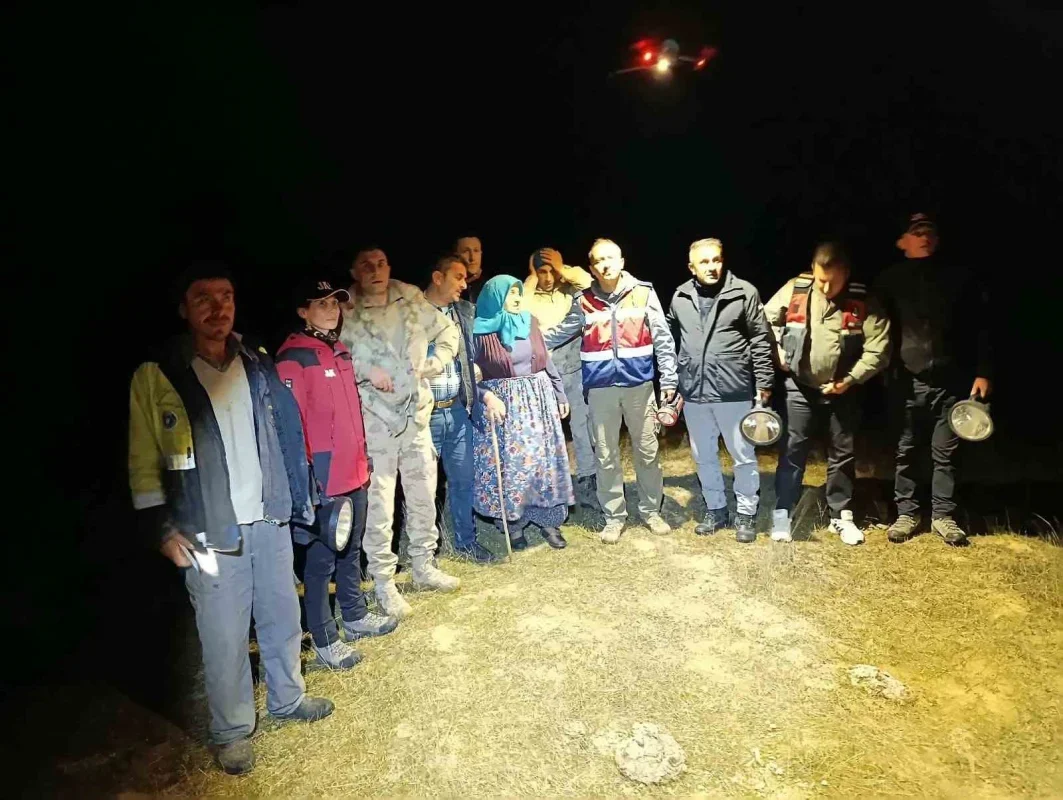Bursa'da 3 gündür kayıp Fatma Aybey dronla ormanda bulundu