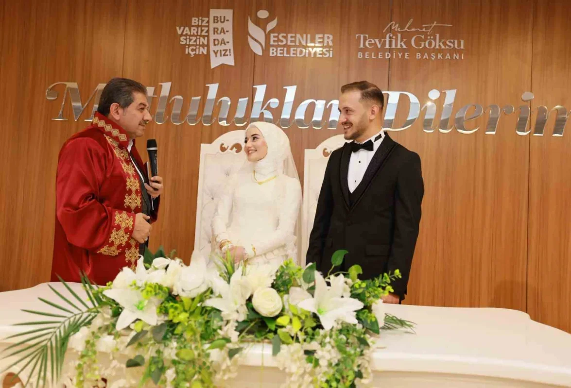 Baştabya Nikah Bahçesi'nde çiftlere ücretsiz fotoğraf ve video