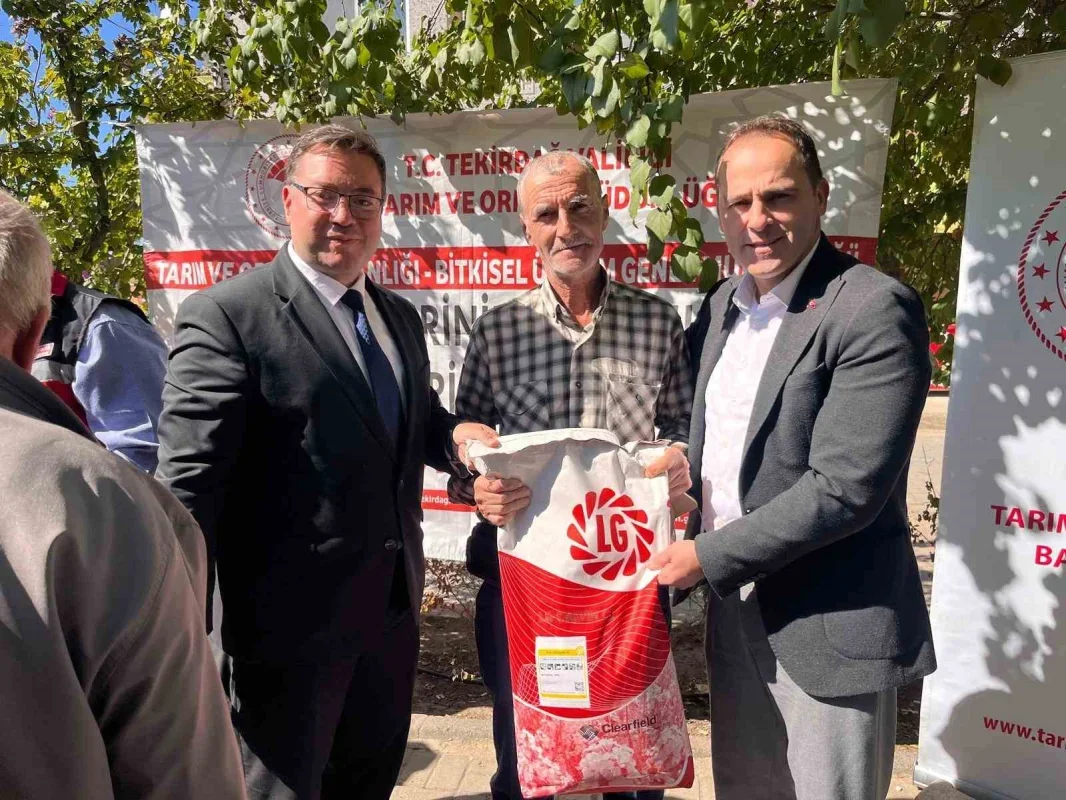 Hayrabolu'da 96 çiftçiye yüzde 50 hibeli kanola tohumu desteği