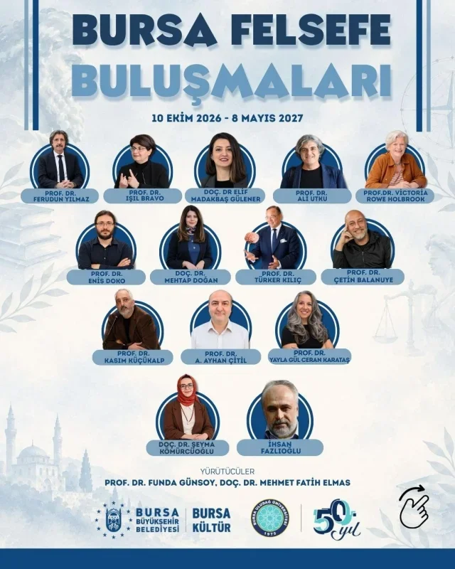 Bursa Felsefe Buluşmaları 10 Ekim'de Tayyar Kültür Merkezi'nde