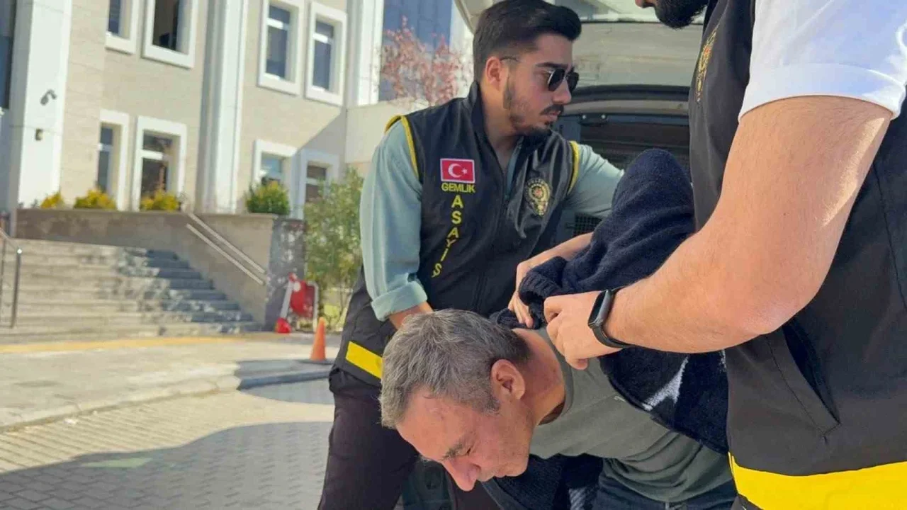Gemlik'te yaşlı çifti öldürme şüphelisi adliyeye sevk edildi
