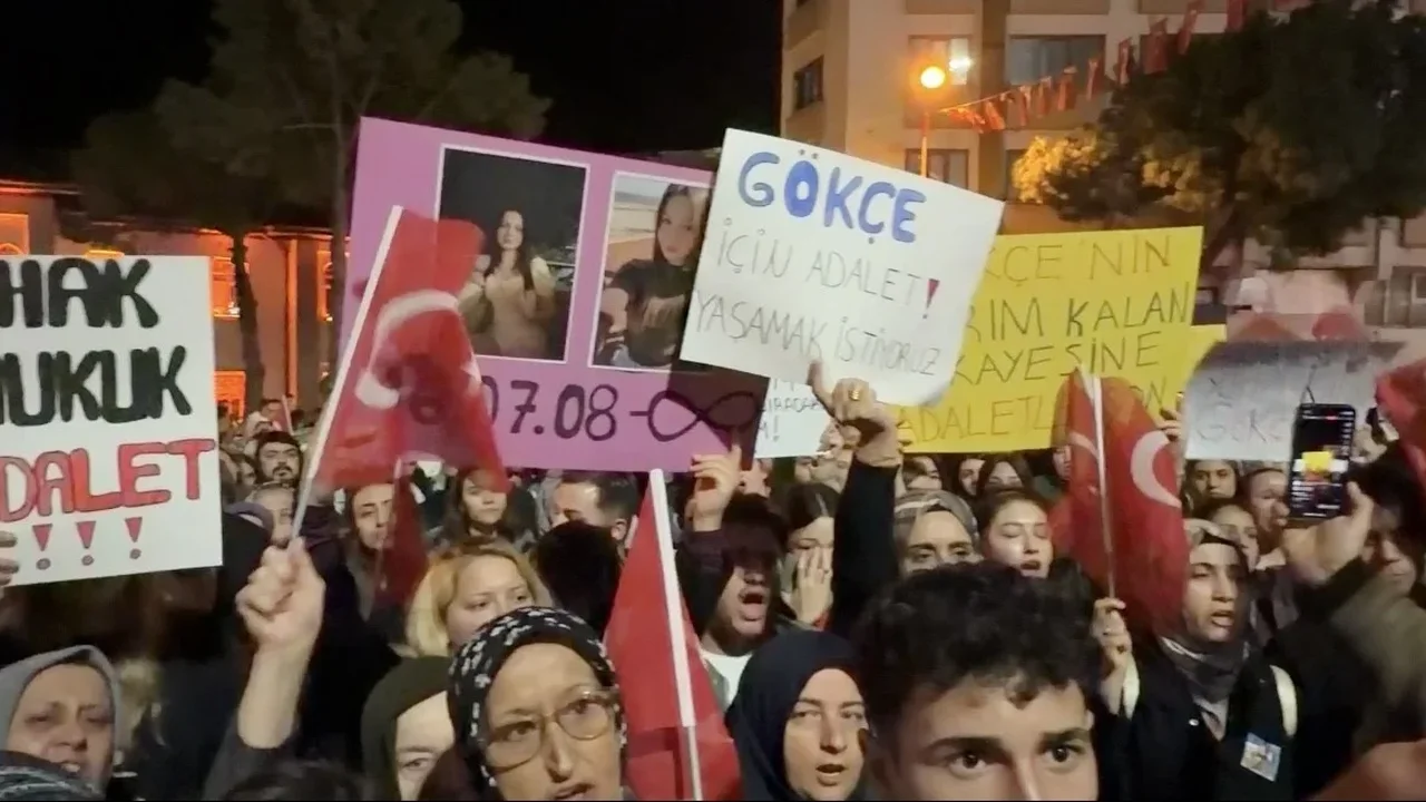 Karacabey'de Gökçe Alkan için adalet yürüyüşü