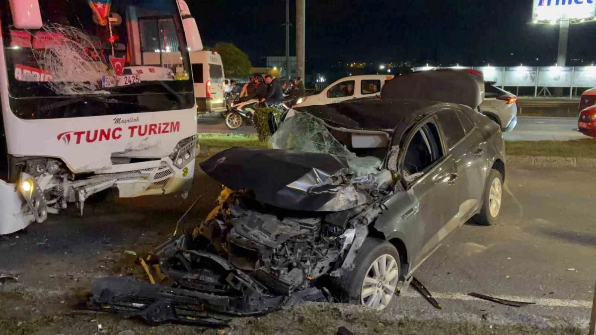 Çerkezköy-Kapaklı yolunda 3 araçlı kaza: 3 yaralı